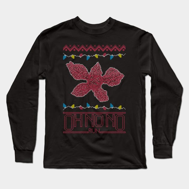 Stranger things Christmas sweater Long Sleeve T-Shirt by JuizJuice